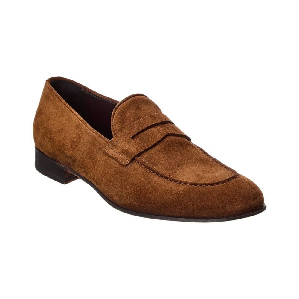 Isaia Suede Loafer, Red